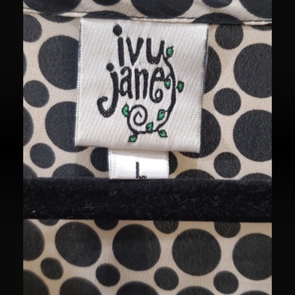 🦄- Ivy Jane sz Large Black & Grey Geometric Patterned Blouse - Picture 6 of 6